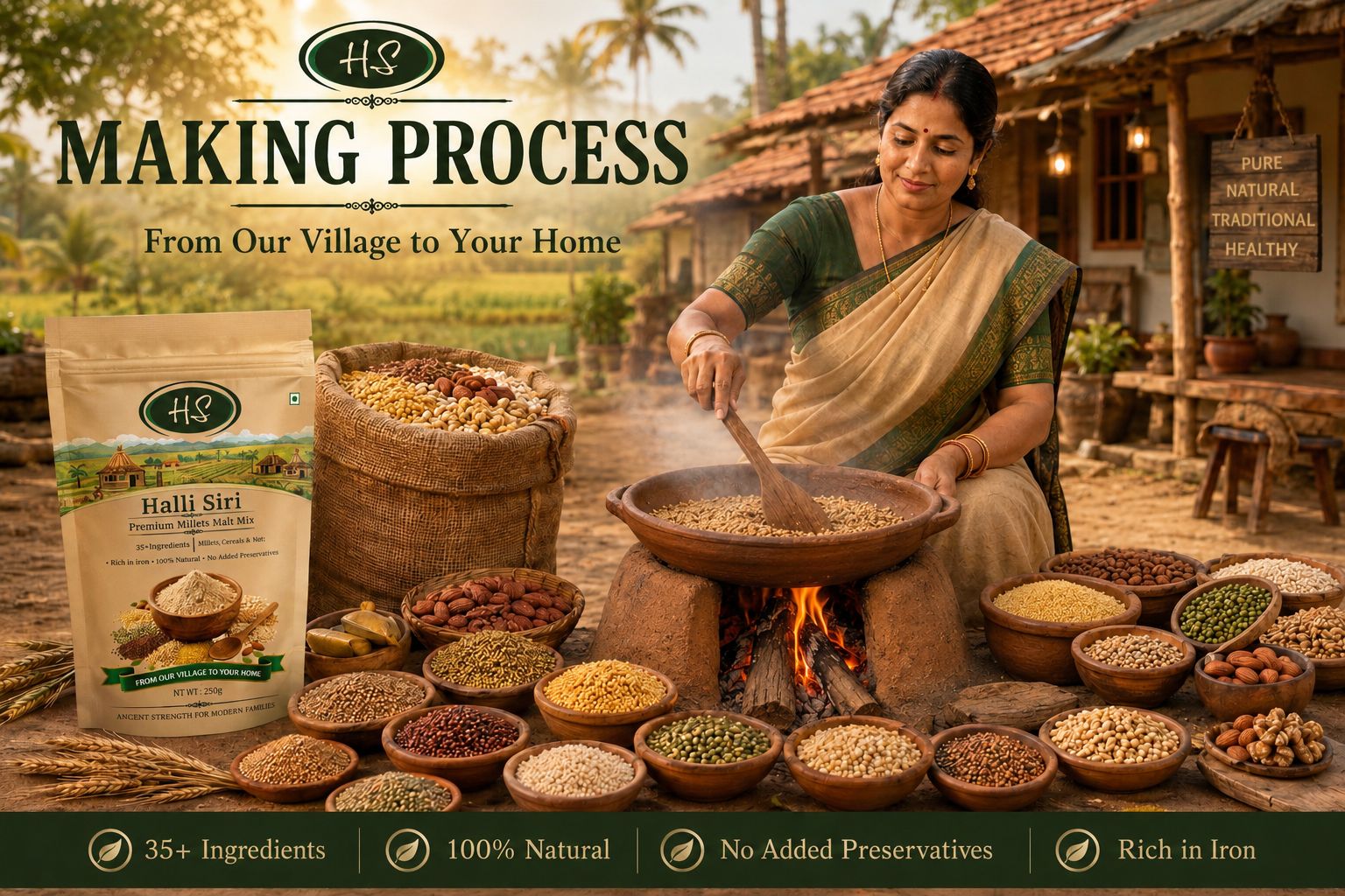 HS Malt Powder Making Process